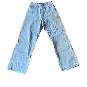 Vtg Bugle Boy Khaki colored jeans y2k streetwear wide leg 00s 90s
B7
